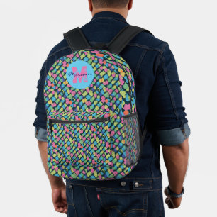 Colourful noises. printed backpack