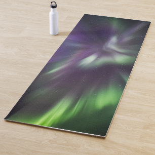Colourful Northern Lights Yoga Mat