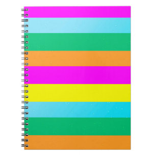 colourful notebook