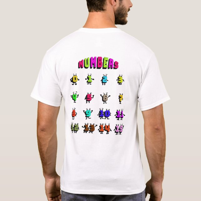 Colourful numbers T-Shirt (Back)