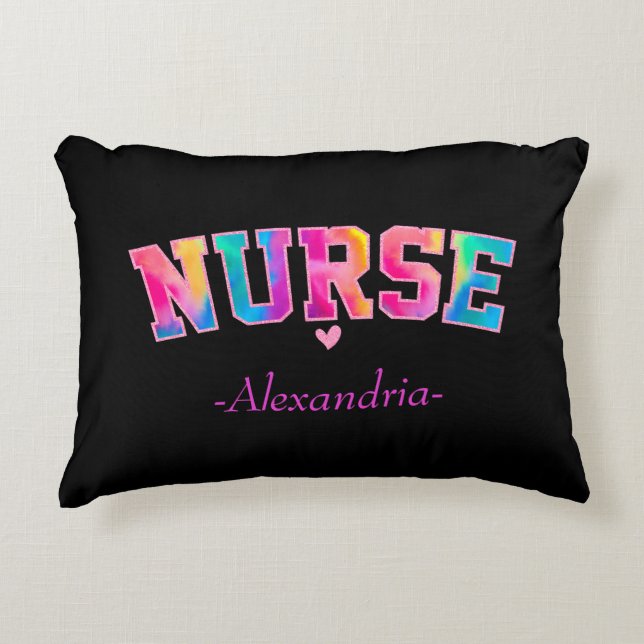 Colourful Nurse Decorative Cushion (Front)