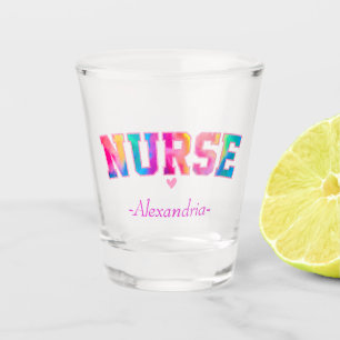 Colourful Nurse Shot Glass