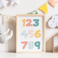 Colourful Nursery Cute Numbers