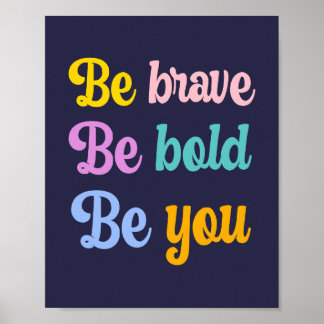 Colourful Nursery Inspirational Quote Art Poster