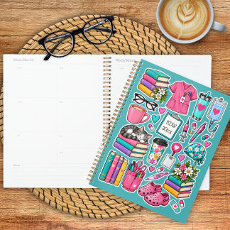 Colourful Nursing Sticker Monogram Planner