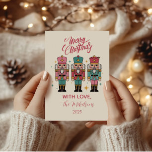 Colourful Nutcracker Christmas Holiday Card
