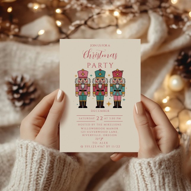 Colourful Nutcracker Christmas Invitation (Creator Uploaded)