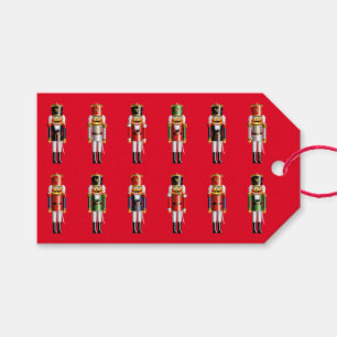 Colourful Nutcrackers Army Cartoon Gift Tags