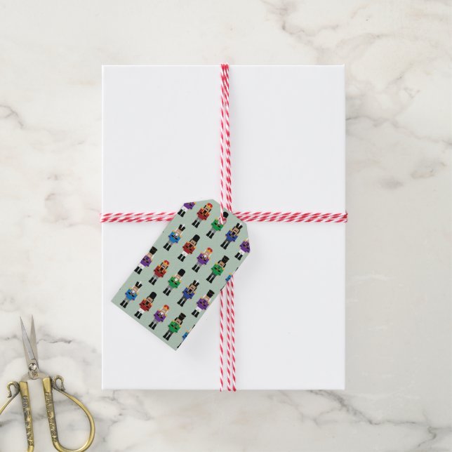 Colourful Nutcrackers - Gift Tag (With Twine)