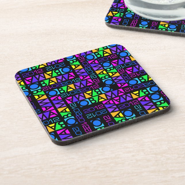 Colourful OBAMA 2012 coasters (Left Side)