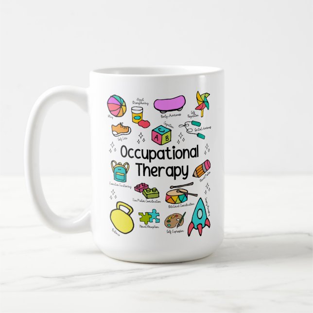 Colourful Occupational Therapy  Coffee Mug (Left)