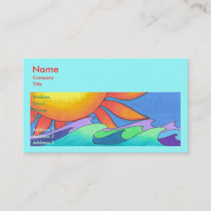 Colourful Ocean Business Card Template