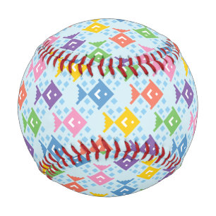 Colourful Ocean Fish Pattern Baseball