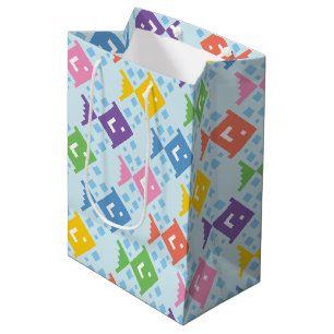 Colourful Ocean Fish Pattern Medium Gift Bag