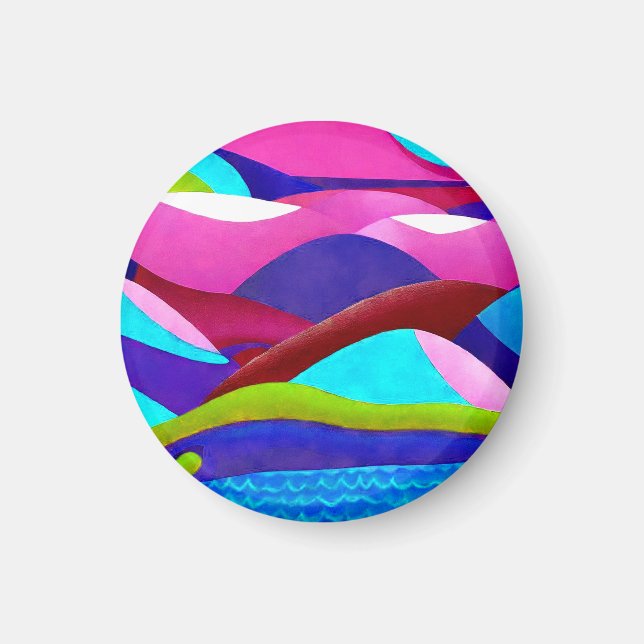 Colourful Ocean Hills Magnet (Front)