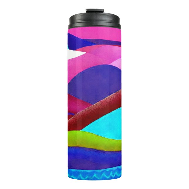 Colourful Ocean Hills Thermal Tumbler (Front)
