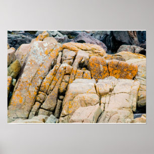 Colourful Ocean Rocks Print