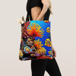 Colourful Ocean Underwater Life Tote Bag