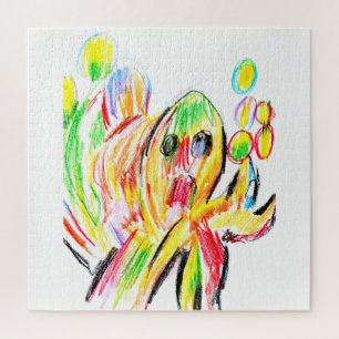 Colourful octopus jigsaw puzzle