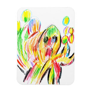 Colourful octopus magnet