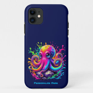 Colourful Octopus Splash Case-Mate iPhone Case