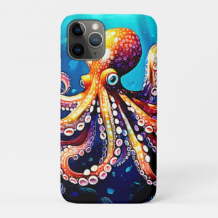 Colourful Octopus View Design Case-Mate iPhone Case