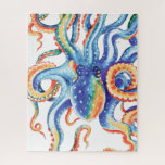 Colourful Octopus Watercolor Art Jigsaw Puzzle<br><div class="desc">octopus art</div>