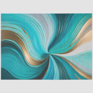 Colourful Oil Paint Art Tissue Paper