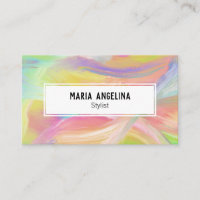 Colourful oil painting abstract rainbow