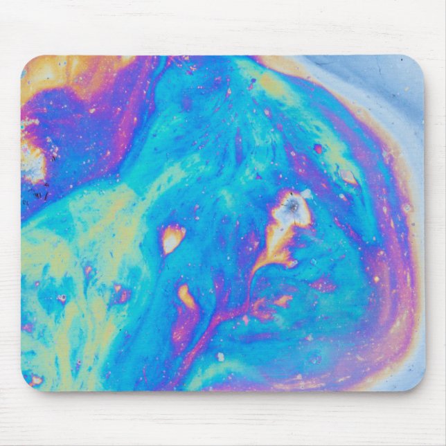 Colourful oil patterns, Canada Mouse Pad (Front)