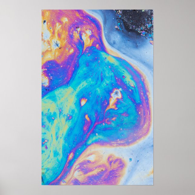 Colourful oil patterns, Canada Poster (Front)