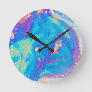 Colourful oil patterns, Canada Round Clock