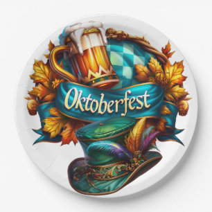 Colourful Oktoberfest  Paper Plate