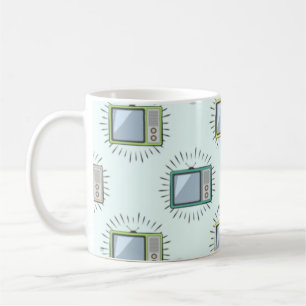 Colourful Old Television Pattern  Coffee Mug