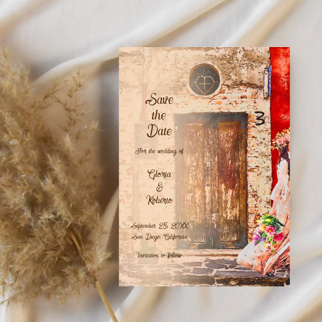 Colourful Old Town Mexican Wedding Invitation (Creator Uploaded)