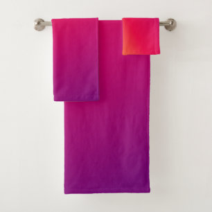 Colourful ombre gradient Towel