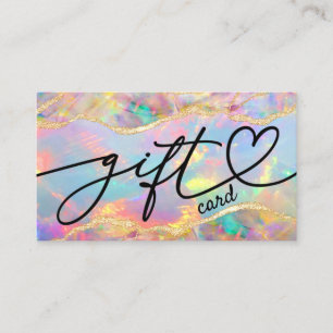 colourful opal gift certificate