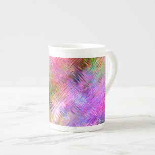 Colourful Opal Glassy Texture Bone China Mug