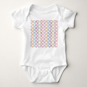 Colourful Open Circles  Baby Bodysuit