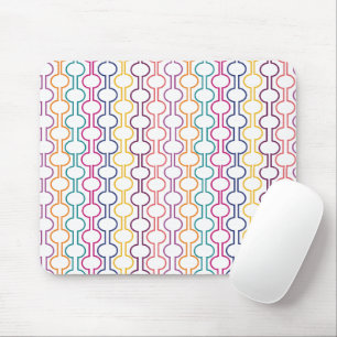 Colourful Open Circles Mouse Pad