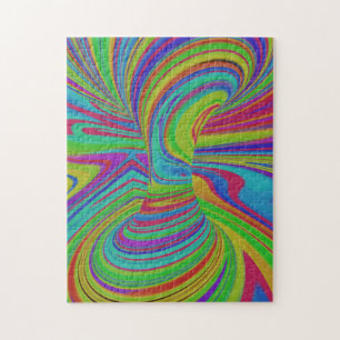 colourful Optical Illusion Jigsaw Puzzle