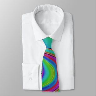 colourful Optical Illusion Tie