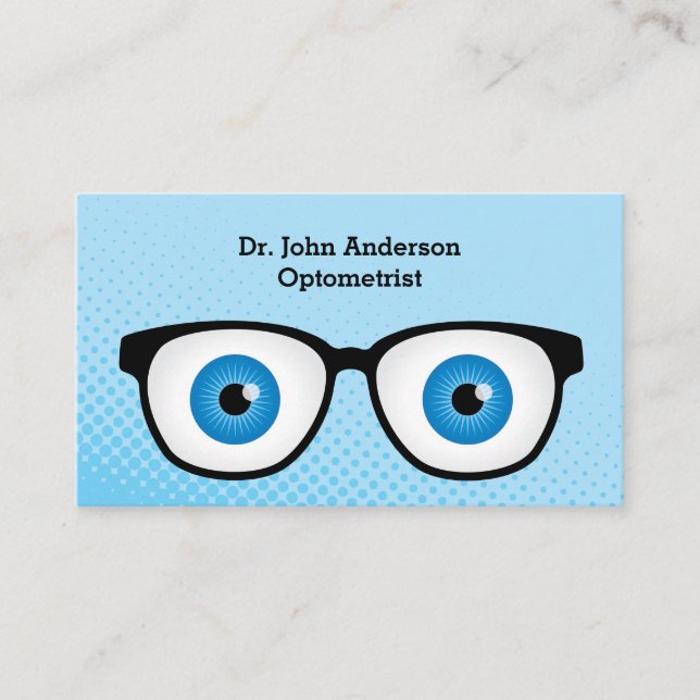 Colourful Optometrist Business Card (Front)
