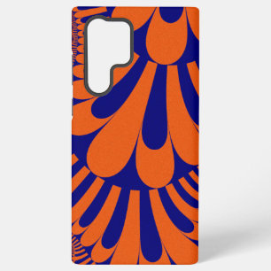 Colourful Orange and Blue Fractal Samsung Galaxy Case