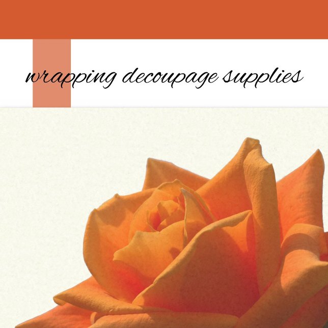 Colourful orange rose wrapping decoupage supplies tissue paper (Creator Uploaded)
