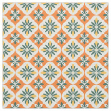 Colourful Orange Tile Pattern