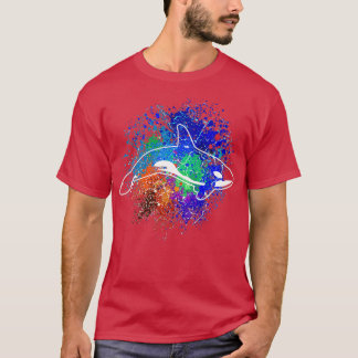 Colourful orca killer whale T-Shirt