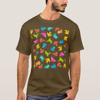 Colourful Origami Pattern T-Shirt