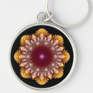 Colourful ornament key ring