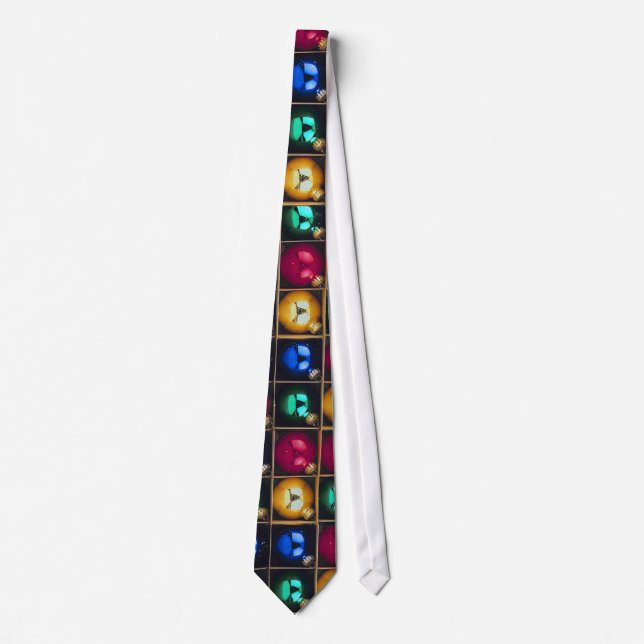 Colourful Ornaments In A Box Tie (Front)